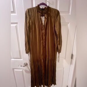 Zara Oversize Wrinkle Dress Sz M